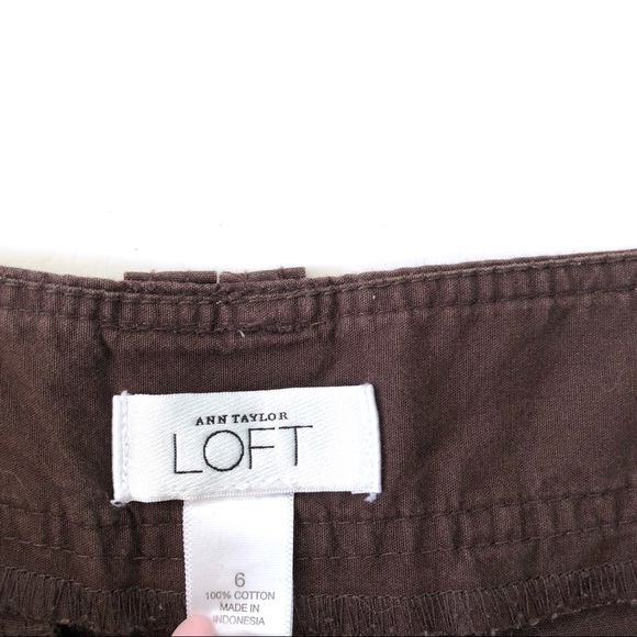 LOFT Womens Brown Shorts - Picture 3 of 6